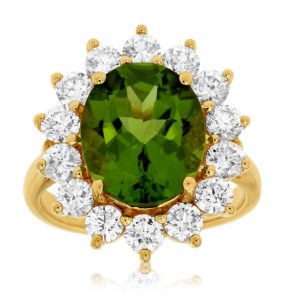 PERIDOT & DIAMOND RING