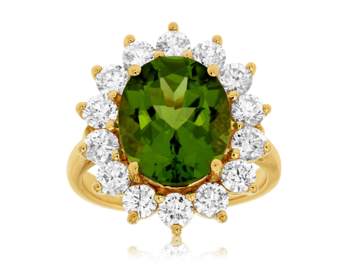 PERIDOT & DIAMOND RING
