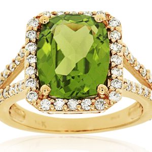 PERIDOT & DIAMOND RING