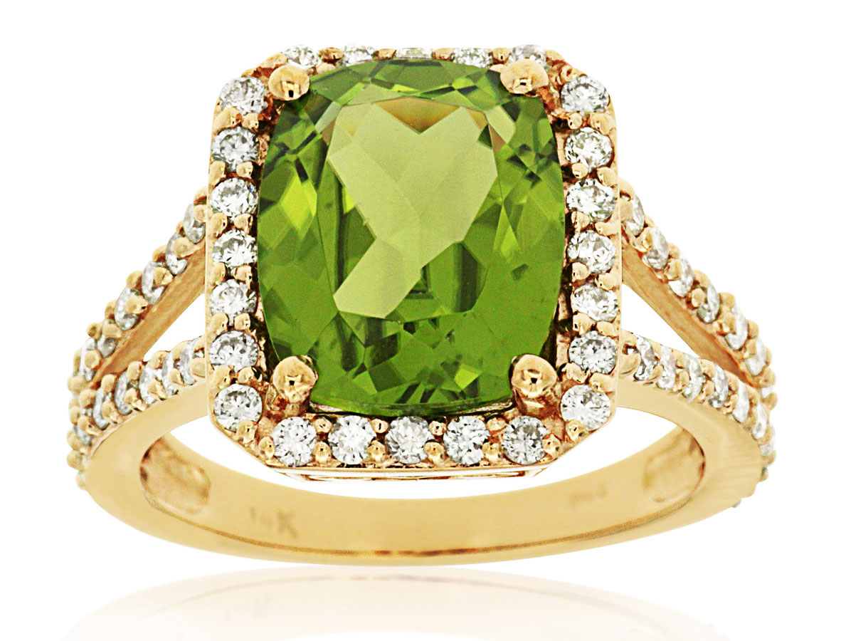 PERIDOT & DIAMOND RING