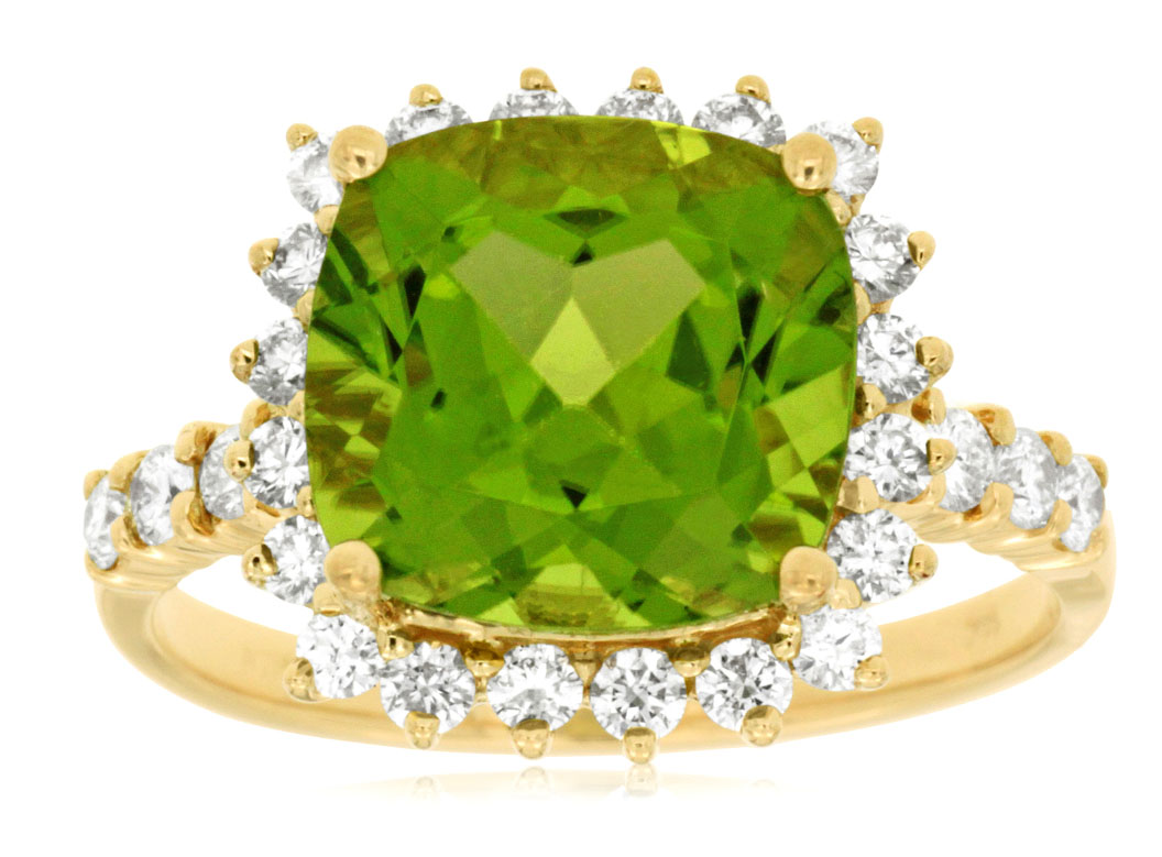 PERIDOT & DIAMOND RING