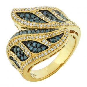 BLUE DIAMOND & DIAMOND RING