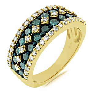 BLUE DIAMOND & DIAMOND RING