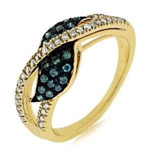 BLUE DIAMOND & DIAMOND RING