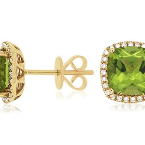 PERIDOT & DIAMOND EARRING