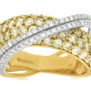 YELLOW DIAMOND & DIAMOND RING
