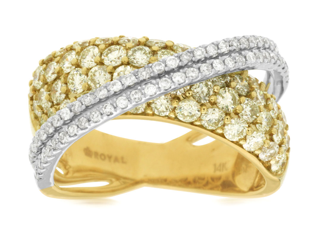 YELLOW DIAMOND & DIAMOND RING