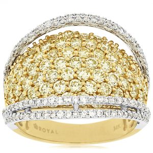 YELLOW DIAMOND & DIAMOND RING