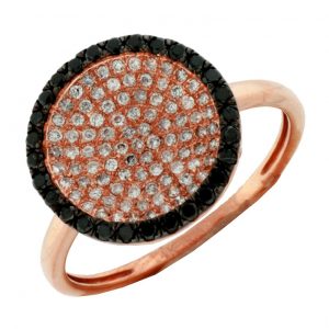 BLACK DIAMOND & DIAMOND RING