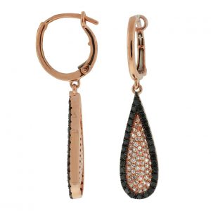 DIAMOND &BLACK DIAMOND EARRING