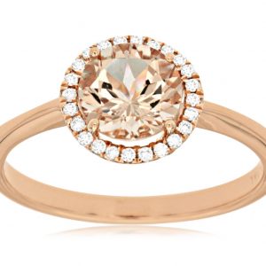 MORGANITE & DIAMOND RING