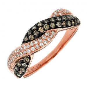 DIAMOND & BROWN DIAMOND RING