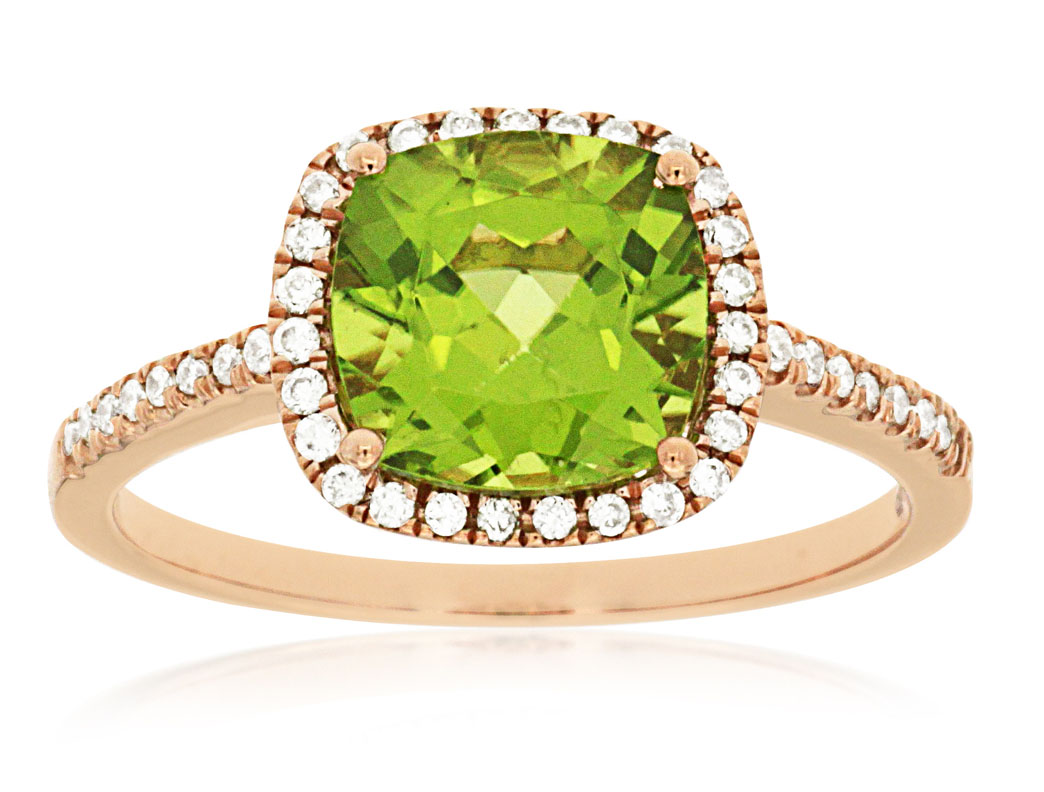 PERIDOT & DIAMOND RING