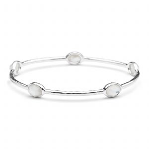 IPPOLITA Sterling Silver Rock Candy 5-Stone Bangle in Mother of Pearl