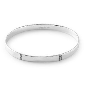 IPPOLITA 925 Sensoª 3-Section Medium Bangle with Diamonds (.18 ctw)