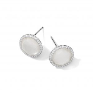 IPPOLITA Sterling Silver Stella Studs in Mother-of-Pearl with Diamonds (.29 ctw)