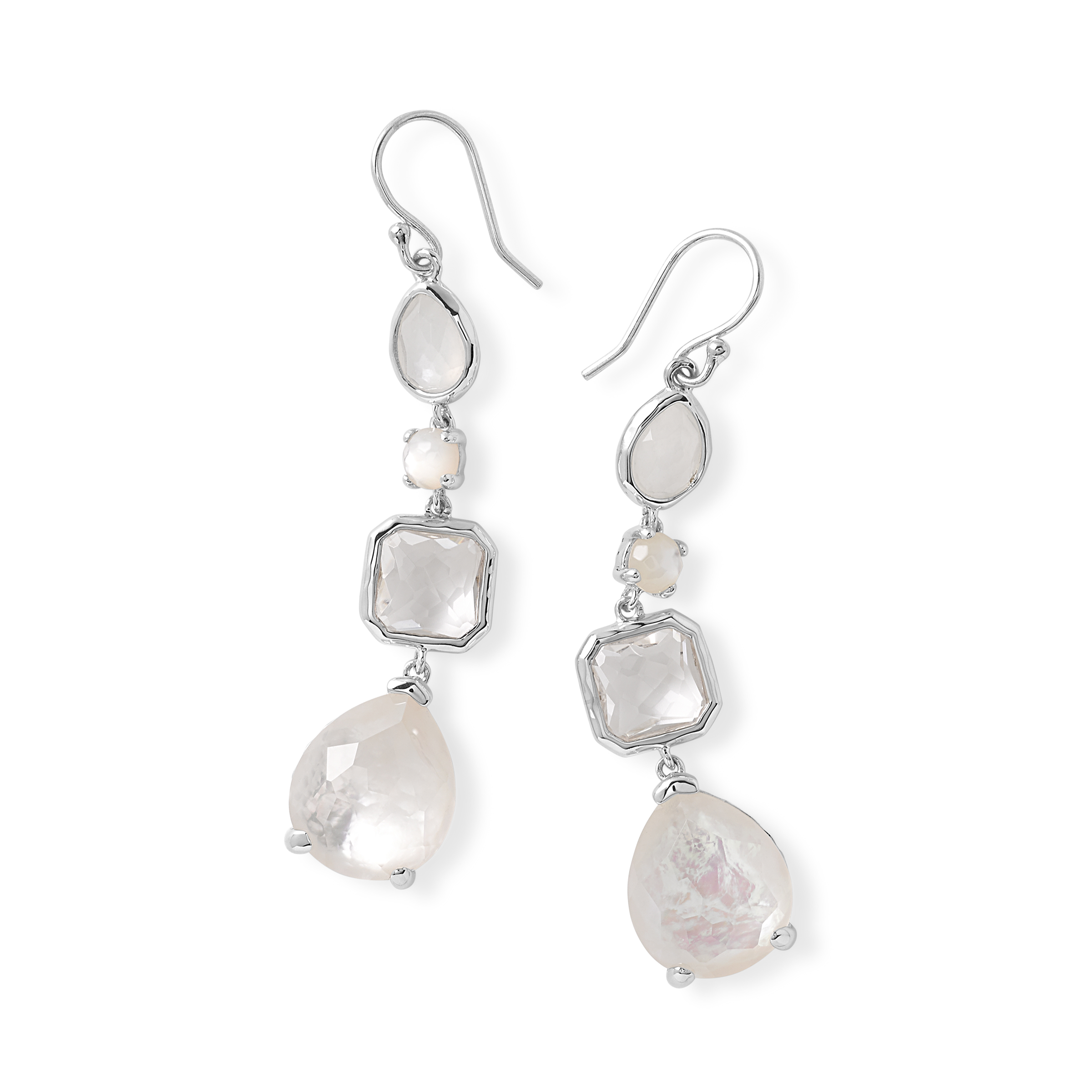 IPPOLITA 925 Rock Candy¨ 4 Stone Linear Earrings in Flirt