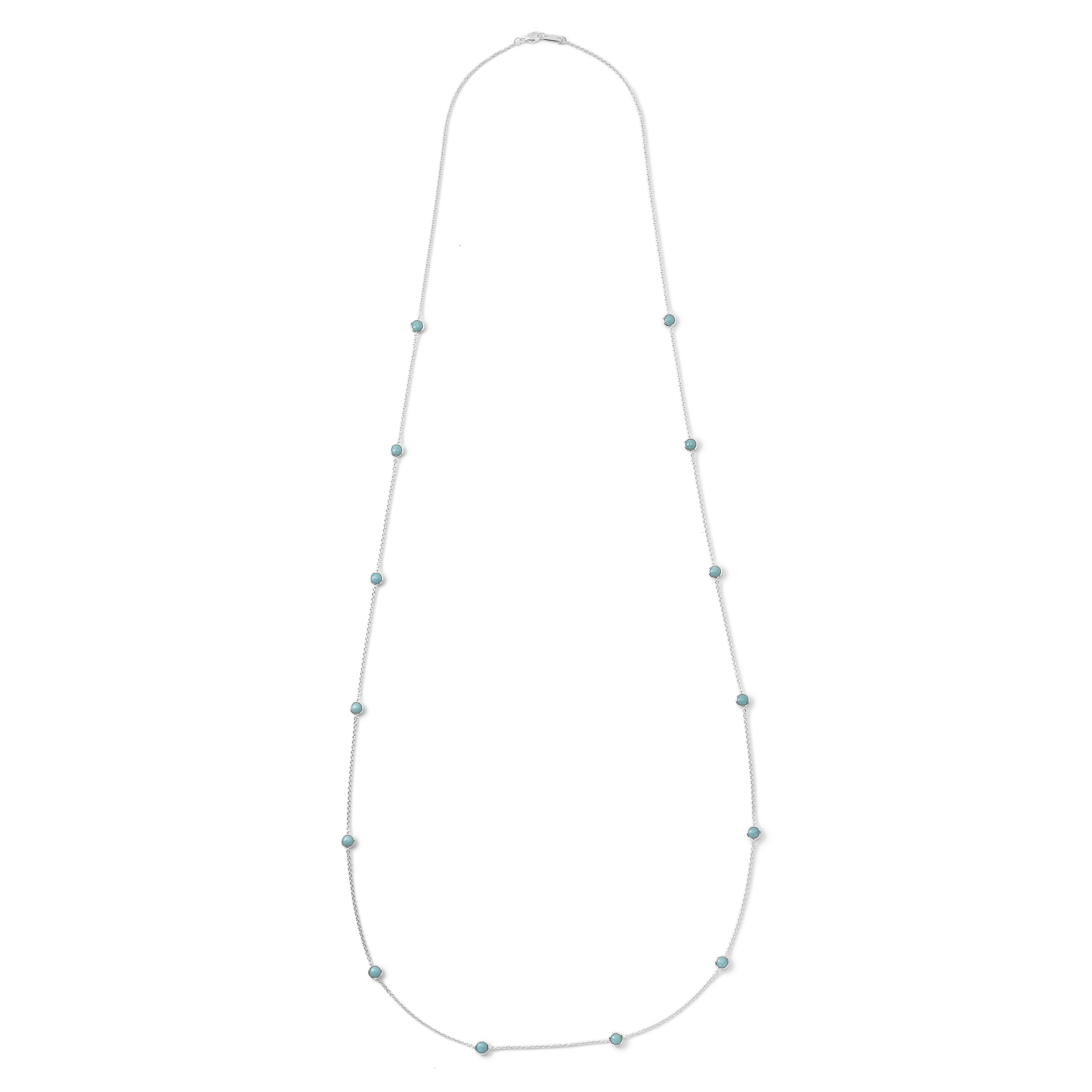 IPPOLITA 925 Rock Candy¨ Long Stone Station Necklace in Turquoise 48"
