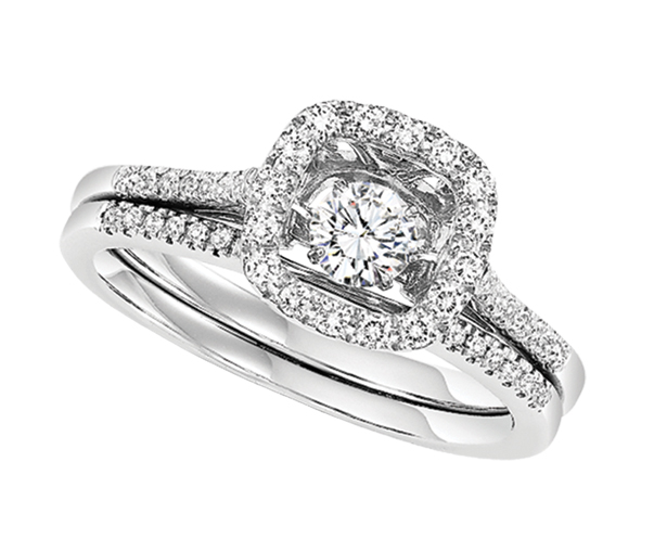 14K Diamond Rhythm of Love Ring 1/2 ctw