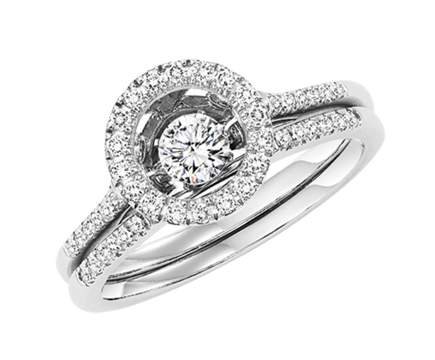 14K Diamond Rhythm of Love Ring 1/2 ctw