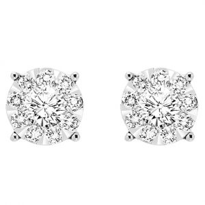 14K Diamond Studs 1/2 ctw