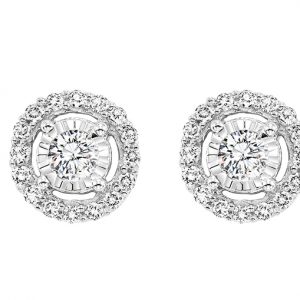 14K Diamond Earrings 3/4 ctw