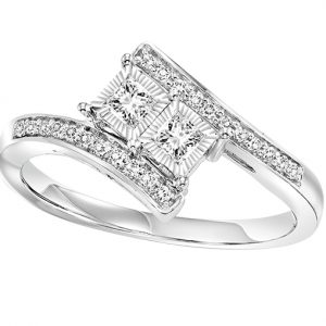 14K Diamond Ring 1/4 ctw