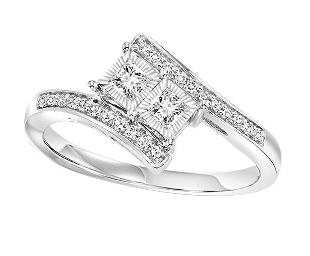 14K Diamond Ring 1/4 ctw