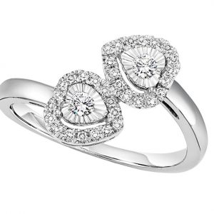 14K Diamond Ring 1/4 ctw