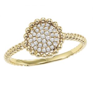 Gold Diamond Ring 1/7 ctw