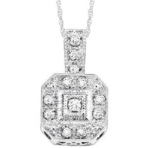 Silver Diamond Pendant