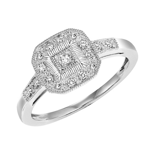 Silver Diamond Ring