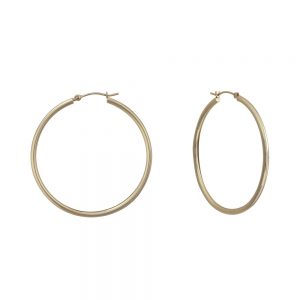 14KT yellow gold hoop earrings