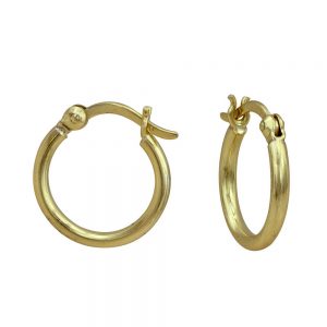 14KT yellow gold hoop earrings