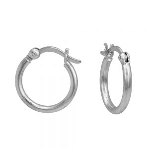 14KT white gold earrings
