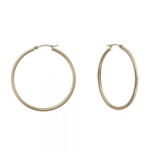 14KT yellow gold hoop earrings