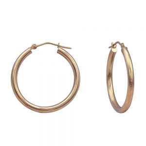 14KT yellow gold hoop earrings