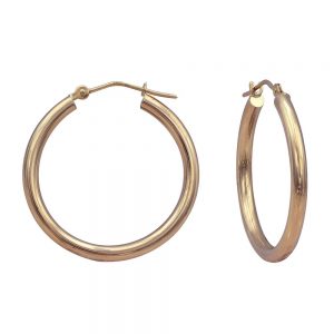 14KT yellow gold hoop earrings