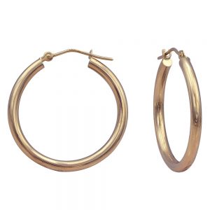 14KT yellow gold hoop earrings