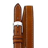 16mm Saddle Calf Skin Double Wrap Strap