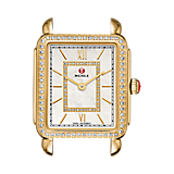Deco II Mid-size Diamond Gold, Diamond Dial