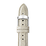 16mm Whisper White Snake Strap