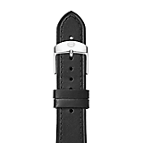 16mm Thin Black Calfskin Strap