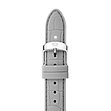 16mm Light Grey Embossed Silicone Strap