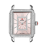 Deco II Mid Stainless-Steel Blush Diamond Dial