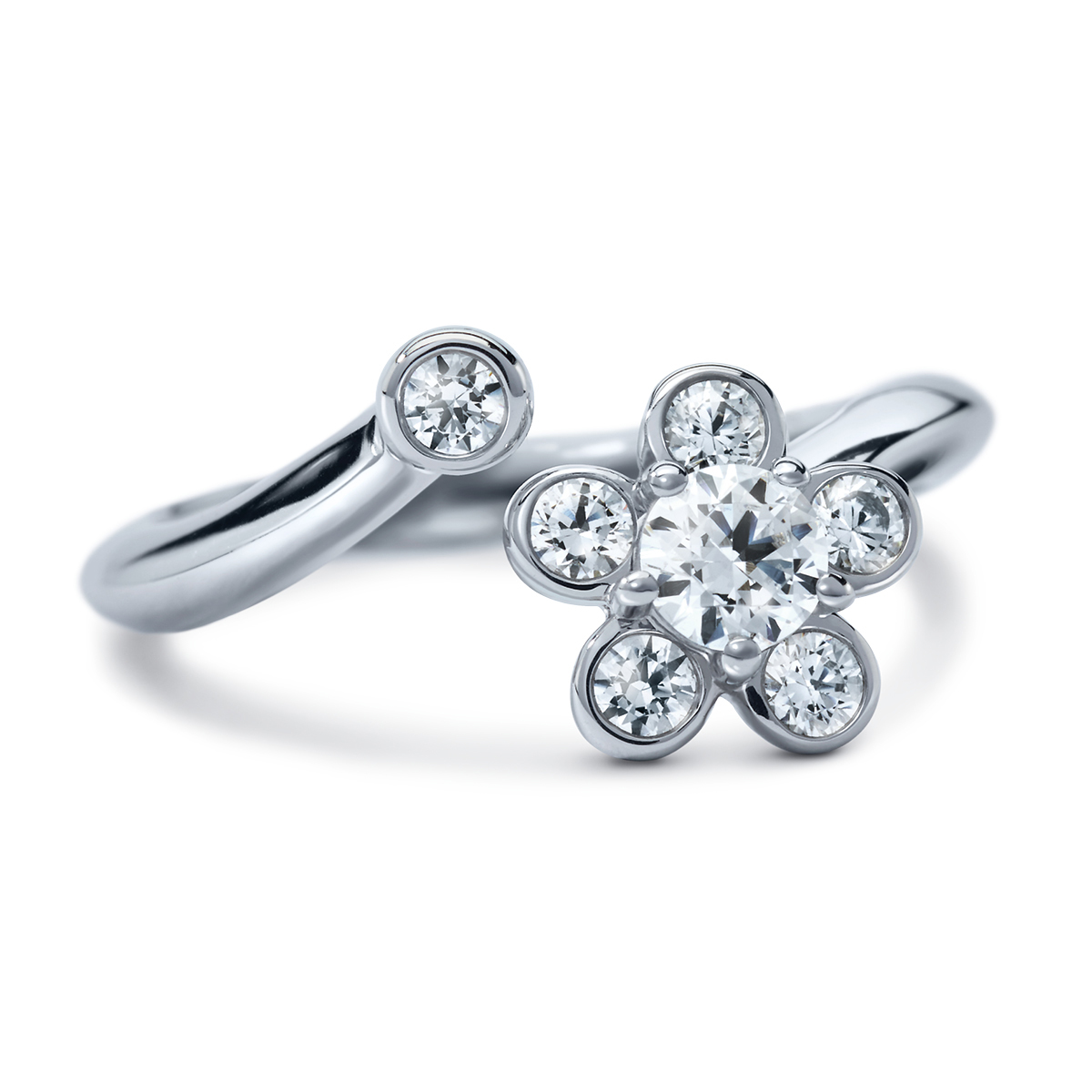Atelier Swarovski Bloom Curved Midi Ring | Joes Jewelry St Maarten
