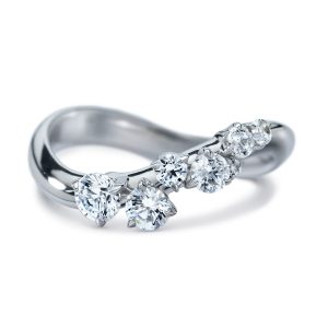 Atelier Swarovski Signature Wave Ring, 18K White Gold