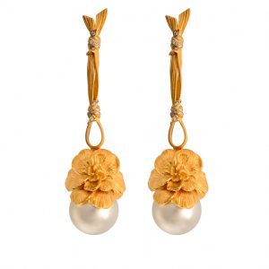 Carrera y Carrera Gardenia Long Drop Earrings