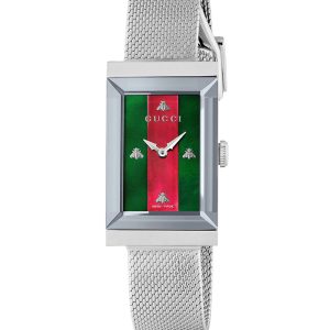 Gucci G-Frame watch, 21x34mm Stainless Steel