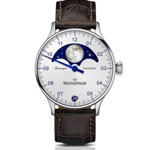 Lunascope Opaline Silver MeisterSinger Watch